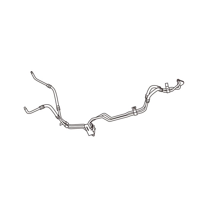 Genuine Maxus C00188175 Hose Assembly-transmission Oil Cooler - technical drawing