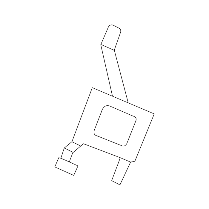 Genuine Maxus C00196761 Bracket-vacuum Socket - technical drawing