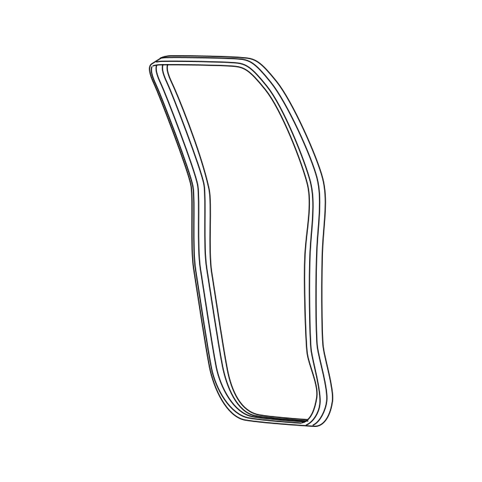 Genuine Maxus C00198091 Sealing Strip-rear Side Door Valance - technical drawing
