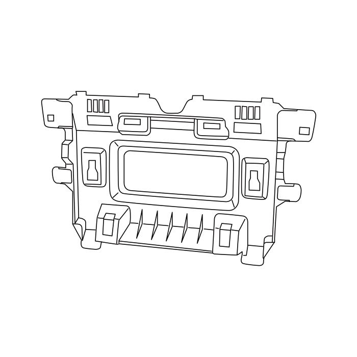 Genuine Maxus C00201339 Bracket Assembly-instrument Panel Center/centre Upper - technical drawing