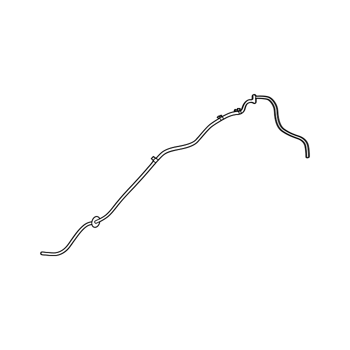 Genuine Maxus C00201947 Hose Assembly-rear Solvent - technical drawing