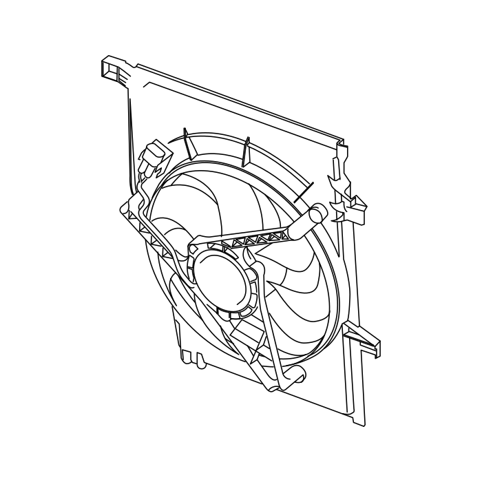 Genuine Maxus C00205016 Radiator Assembly - technical drawing