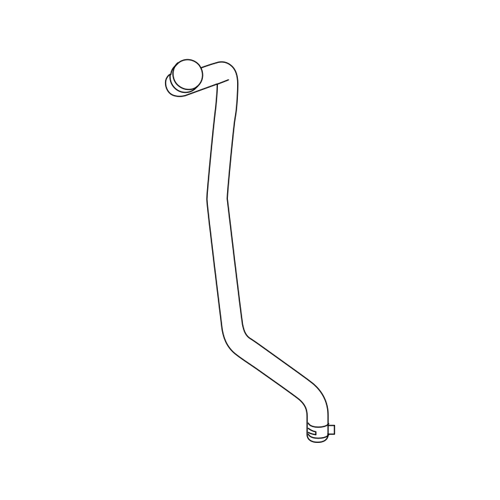 Genuine Maxus C00205032 Hose-surge Tank To Water Pump - technical drawing
