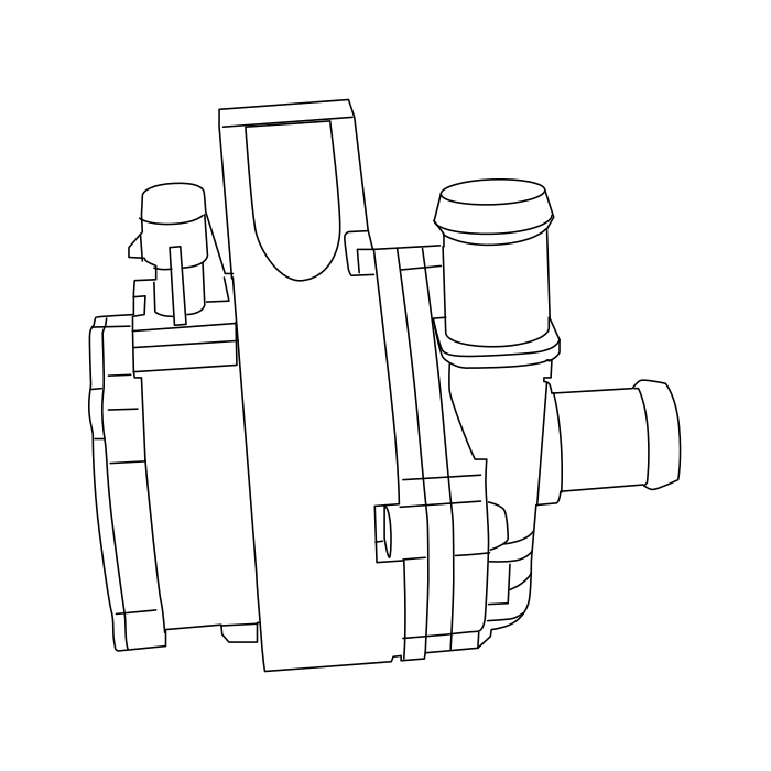 Genuine Maxus C00205038 Water Pump-ess - technical drawing