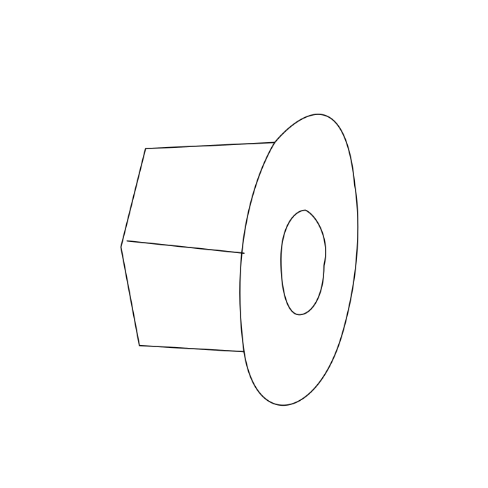Genuine Maxus C00205384 Cushion-rear Suspension Spring Lower - technical drawing