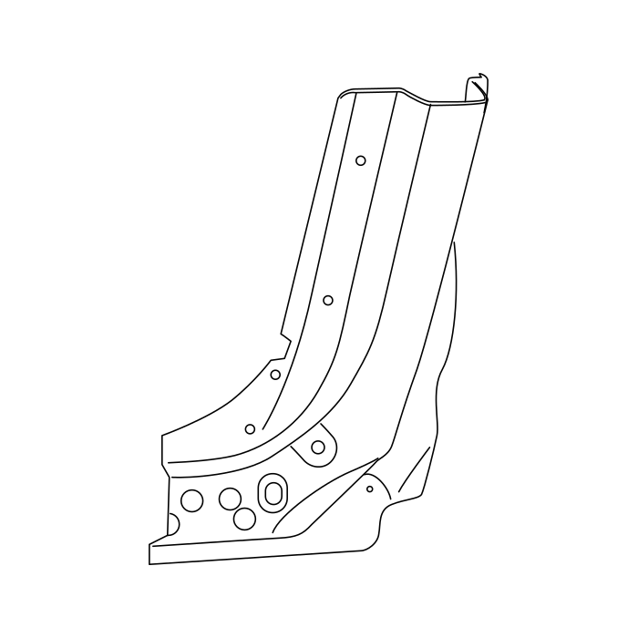 Genuine Maxus C00210201 Panel Assembly-pillar C Outer Panel Lower Reinforcement - technical drawing