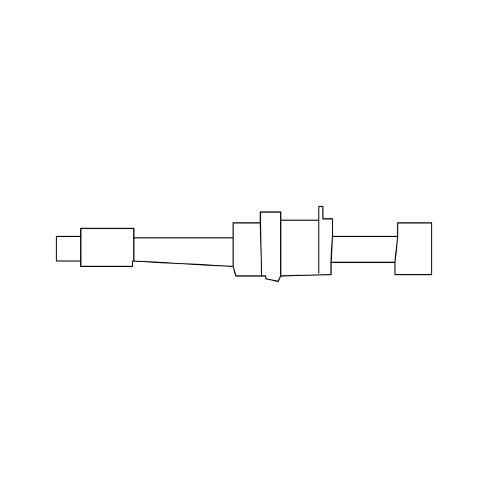 Genuine Maxus C00212543 Section-front Brake Caliper Pin & Bushing - technical drawing