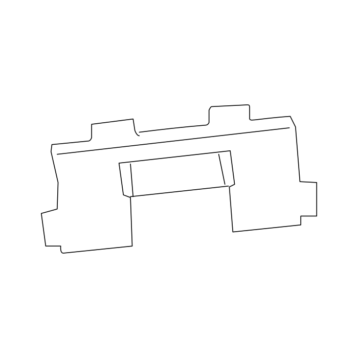 Genuine Maxus C00212552 Section-rear Brake Caliper - technical drawing
