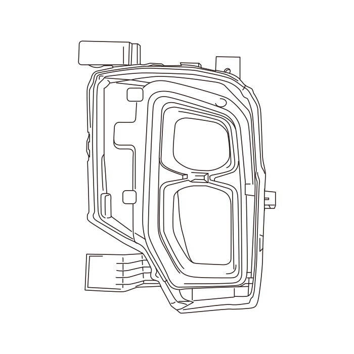 Genuine Maxus C00214072 Headlamp - technical drawing