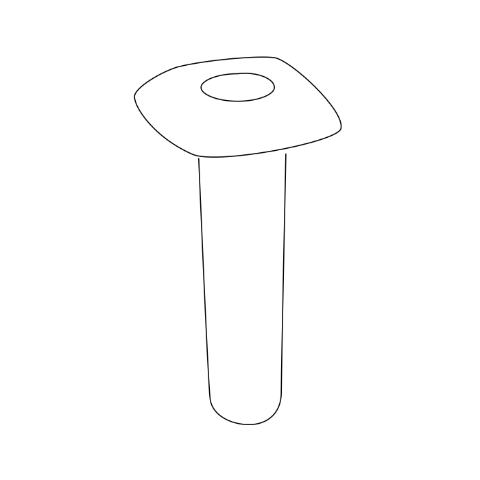 Genuine Maxus C00215580 Sleeve-front Passenger Seat Headrest Guide - technical drawing