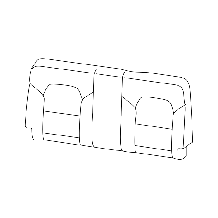 Genuine Maxus C00215920 Trim Assembly-second Row 3 Passenger Seat Cushion - technical drawing