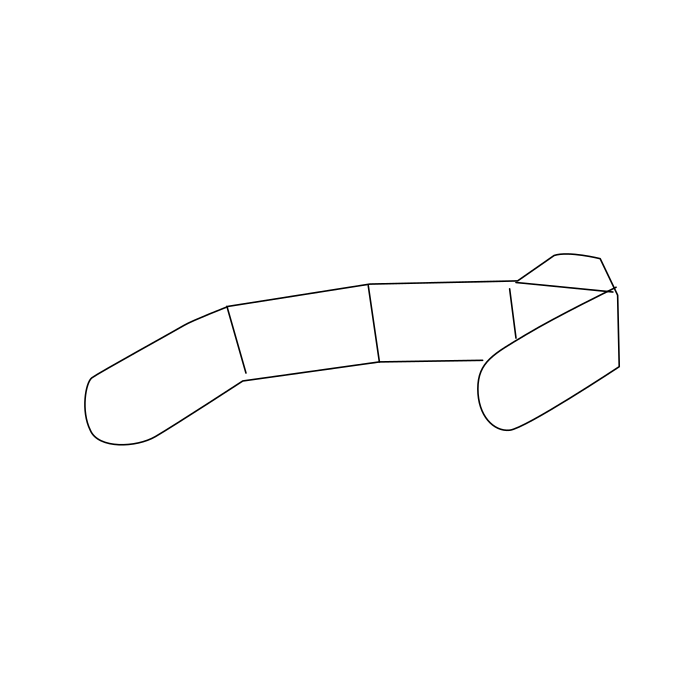 Genuine Maxus C00217211 Reverse Shift Fork Module - technical drawing