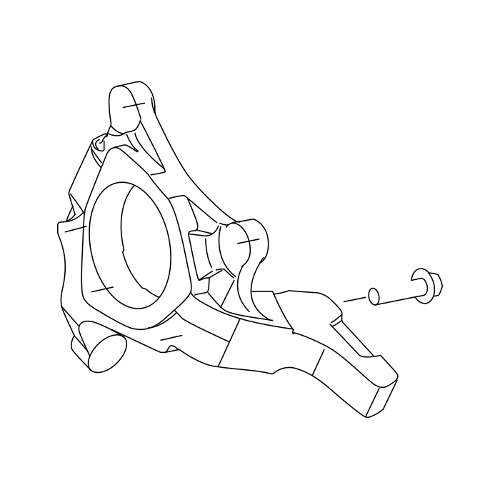 Genuine Maxus C00218140 Knuckle Assembly-rear Steering - technical drawing