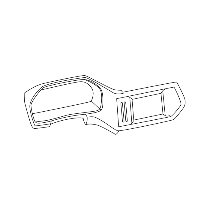 Genuine Maxus C00218364 Instrument Panel Trim Assembly-left Hand Lower - technical drawing