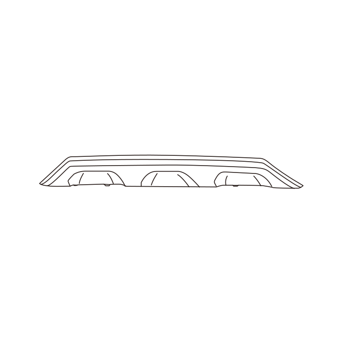 Genuine Maxus C00221128 Fascia-front Bumper Rear - technical drawing