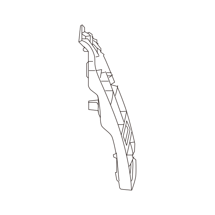 Genuine Maxus C00221139 Support-bumper Front - technical drawing