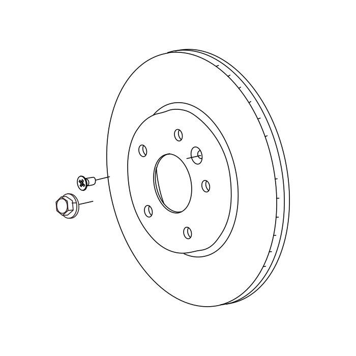 Genuine Maxus C00221228 Rotor-front Brake - technical drawing