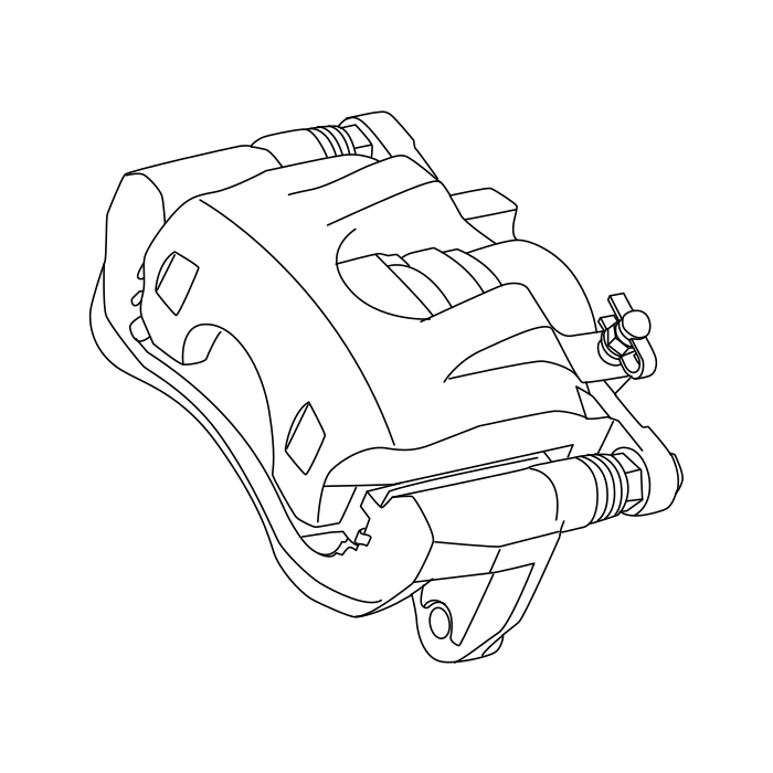 Genuine Maxus C00221229 Caliper Assembly-front Brake - technical drawing