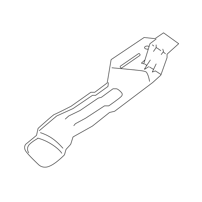 Genuine Maxus C00223683 Bracket-front Side Door Handle Install - technical drawing
