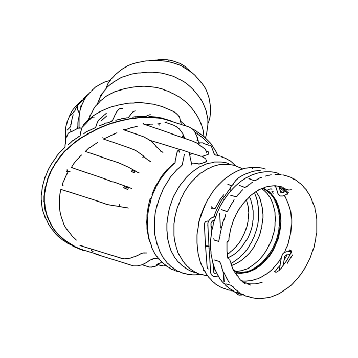 Genuine Maxus C00225537 Inlet Pipe-intercooler Air - technical drawing