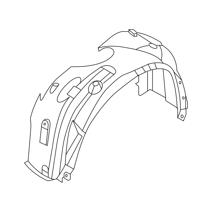 Genuine Maxus C00228842 Liner-front Wheelhouse - technical drawing