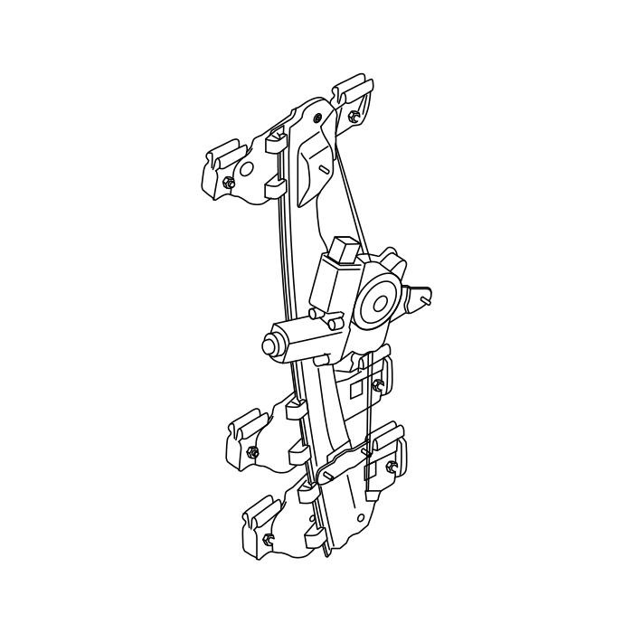 Genuine Maxus C00230386 Regulator Assembly-front Side Door Window - technical drawing