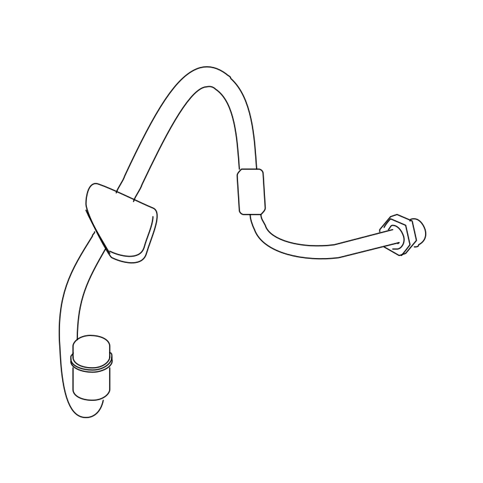 Genuine Maxus C00237299 Hose Assembly-front Brake - technical drawing