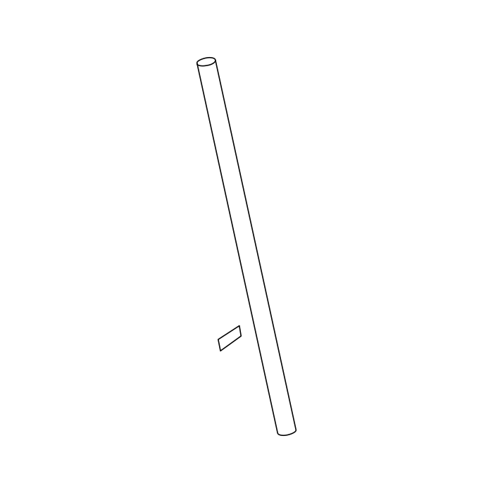 Genuine Maxus C00238764 Shift Control Shaft - technical drawing