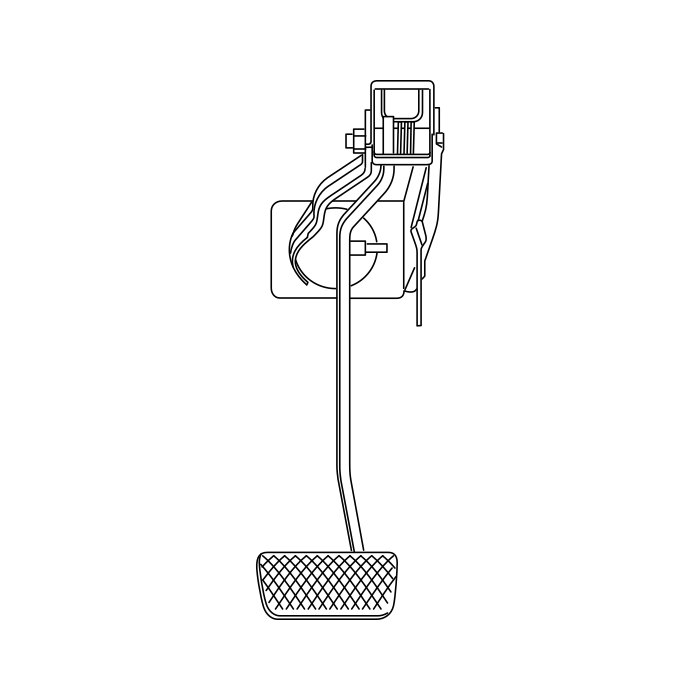 Genuine Maxus C00243984 Pedal Assembly-brake - technical drawing