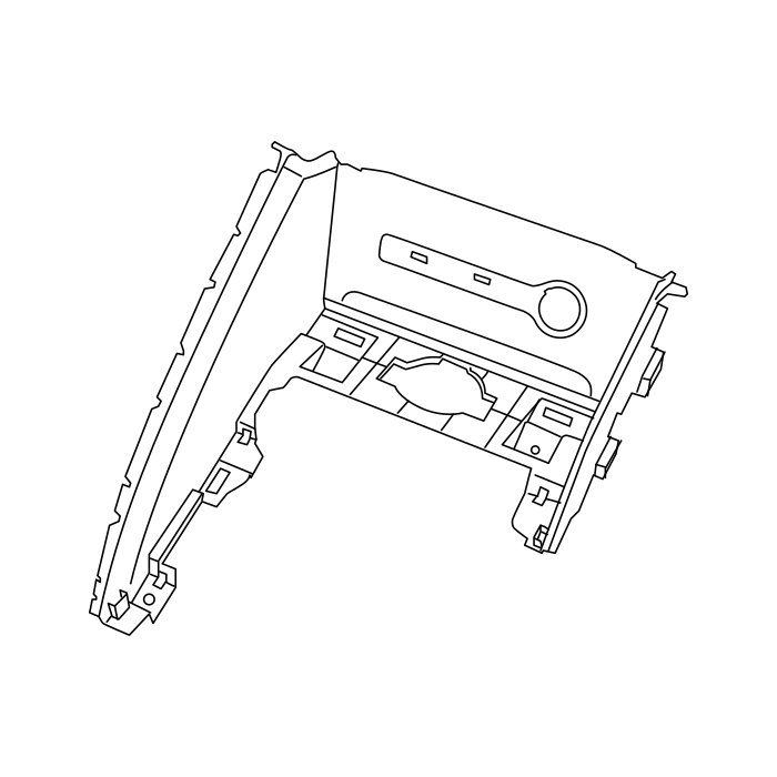 Genuine Maxus C00248588 Crossmember-console Sheet Metal - technical drawing