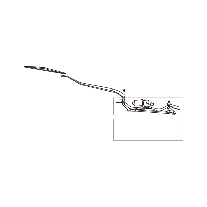 Genuine Maxus C00253430 Arm-wiper - technical drawing
