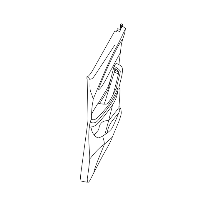 Genuine Maxus C00254949 Panel Assembly-front Side Door Inner Trim - technical drawing