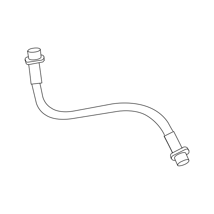 Genuine Maxus C00258641 Pipe Assembly-rear Brk(rr) - technical drawing