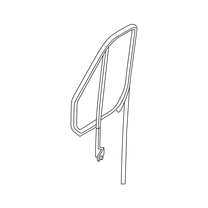 Genuine Maxus C00259011 Weatherstrip-front Side Door Quarter Window - technical drawing