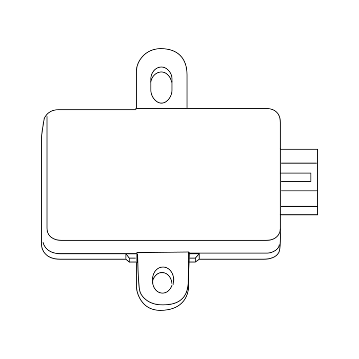 Genuine Maxus C00266350 Antenna-rear Door - technical drawing