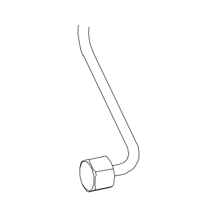 Genuine Maxus C00266855 High Pressure Fuel Line-injector - technical drawing