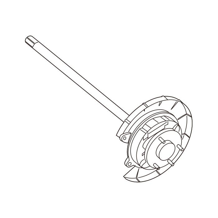 Genuine Maxus C00271424 Shaft Assembly-wheel - technical drawing