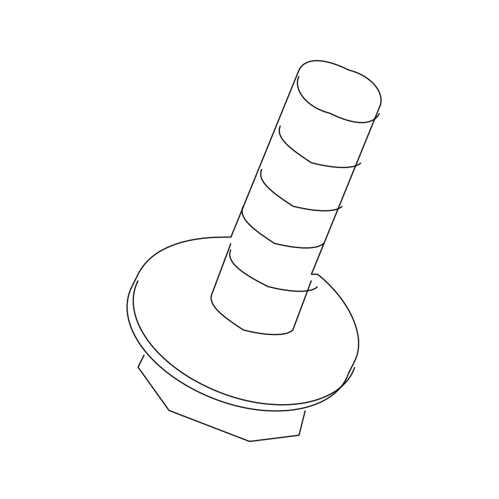 Genuine Maxus C00285706 Tube Assembly-oil Return Tube Inner - technical drawing
