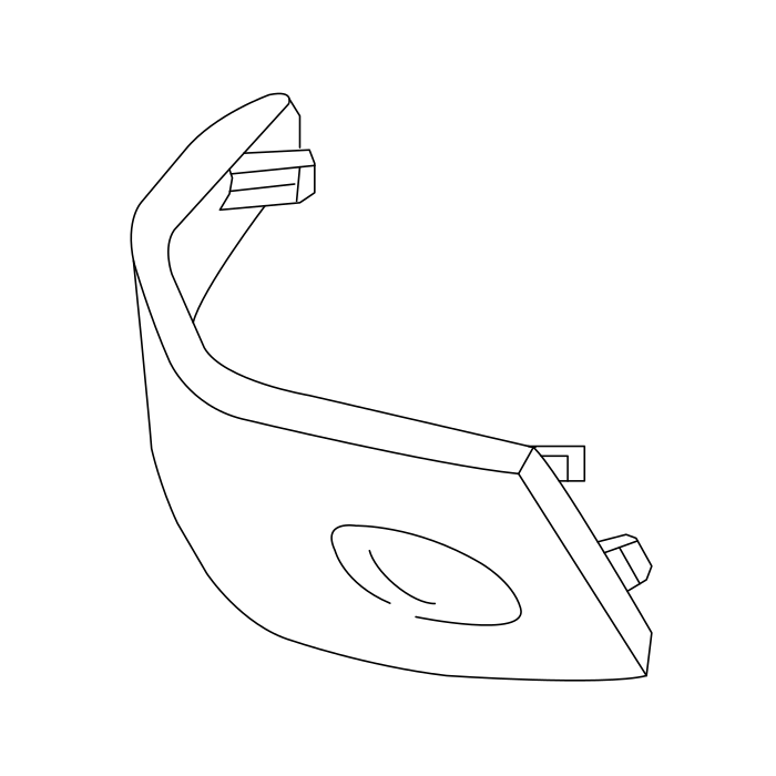 Genuine Maxus C00285801 Cover Plate-rear View Mirror - technical drawing