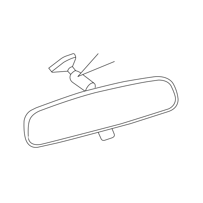 Genuine Maxus C00289597 Mirror Assembly-inside Rear View - technical drawing