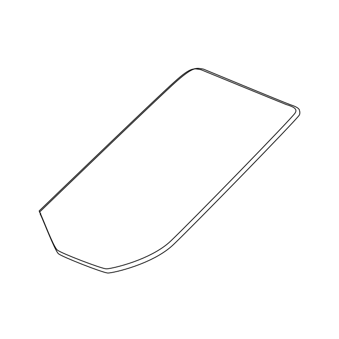 Genuine Maxus C00291446 Panel-seat 2dn Row Cover - technical drawing