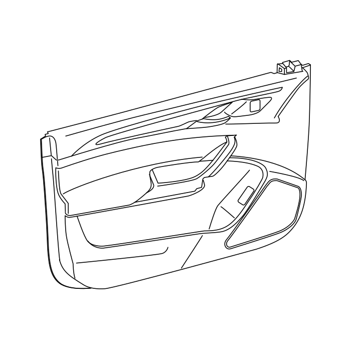 Genuine Maxus C00292708 Panel Assembly-front Side Door Inner Trim - technical drawing