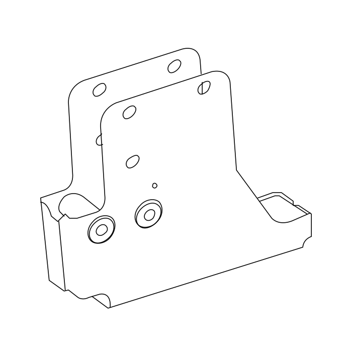 Genuine Maxus C00298173 Bracket-towbar Adapter - technical drawing