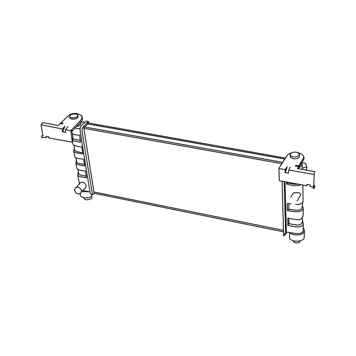 Genuine Maxus C00302807 Radiator Assembly - technical drawing