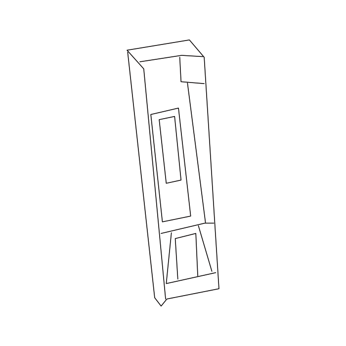 Genuine Maxus C00303111 Plate Assembly-b/pillar Upper Trim - technical drawing