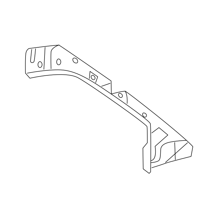 Genuine Maxus C00304698 Reinforcement- A/pillar Upper - technical drawing