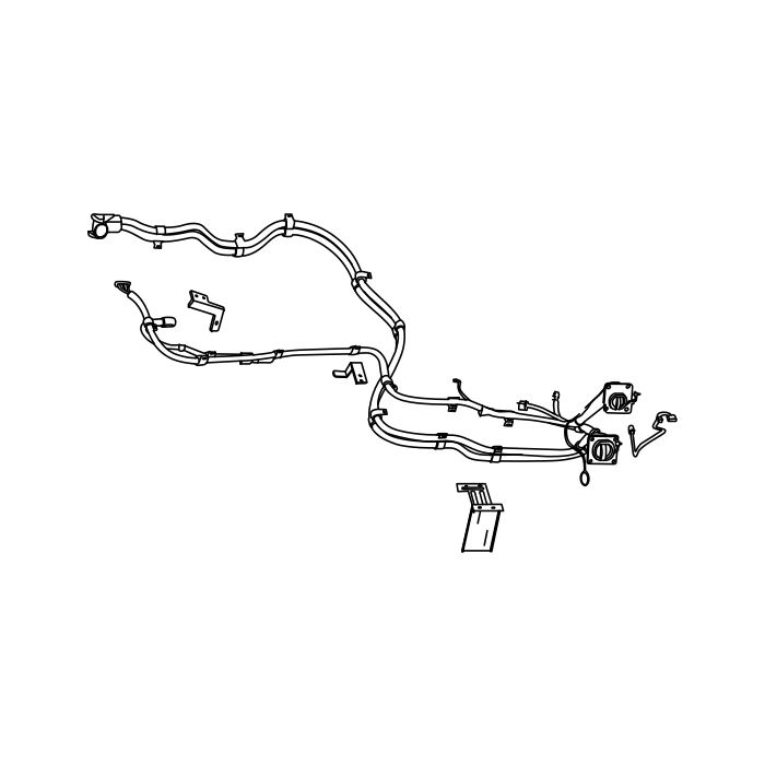 Genuine Maxus C00308127 Harness Assembly-ptc - technical drawing