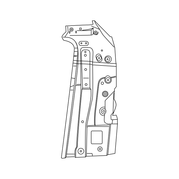 Genuine Maxus C00308812 Panel-rear Wheelhouse Outer - technical drawing