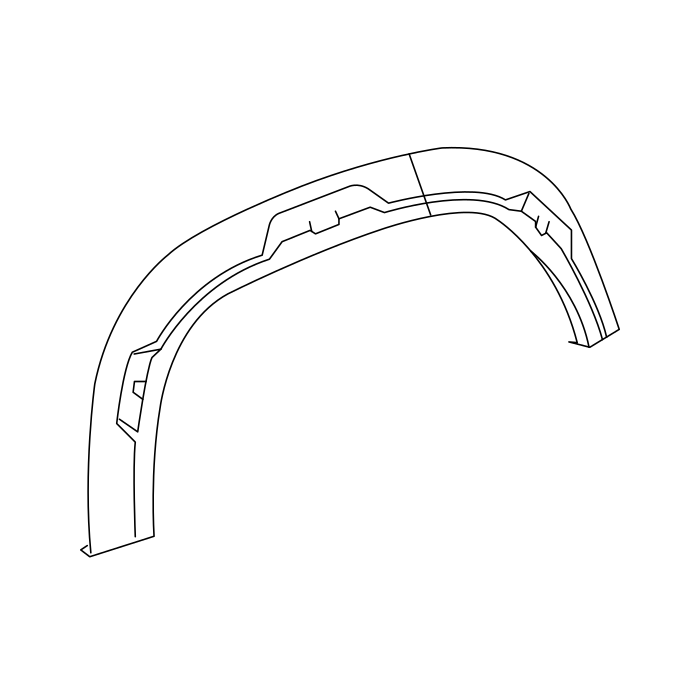 Genuine Maxus C00309558 Wheel Brow Assembly-pickup Box Front - technical drawing