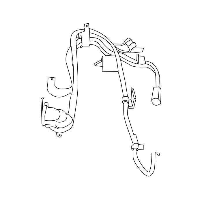 Genuine Maxus C00313461 Harness Assembly-front Ptc High Voltage - technical drawing